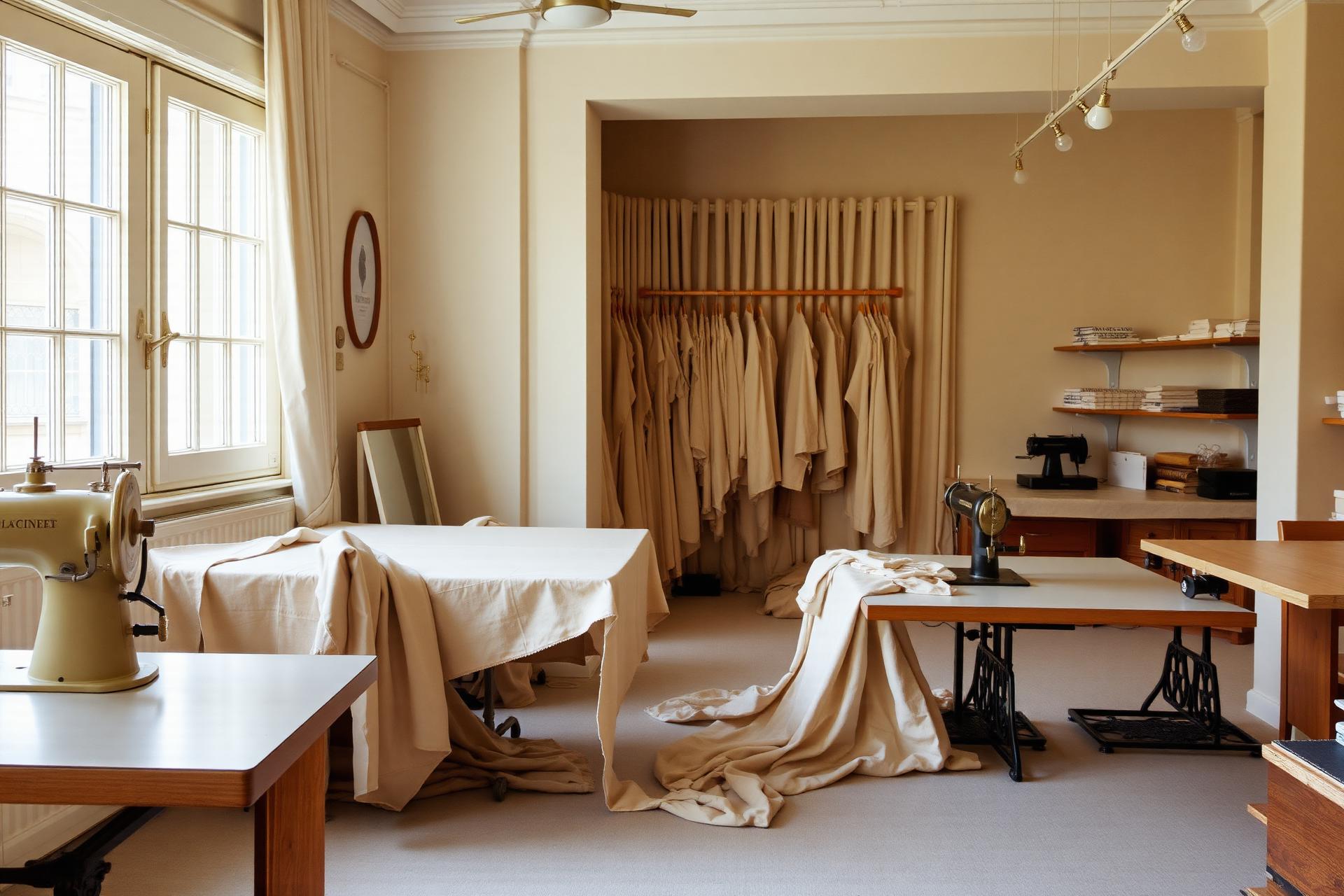 Interior del atelier de costura Arrieta en Madrid